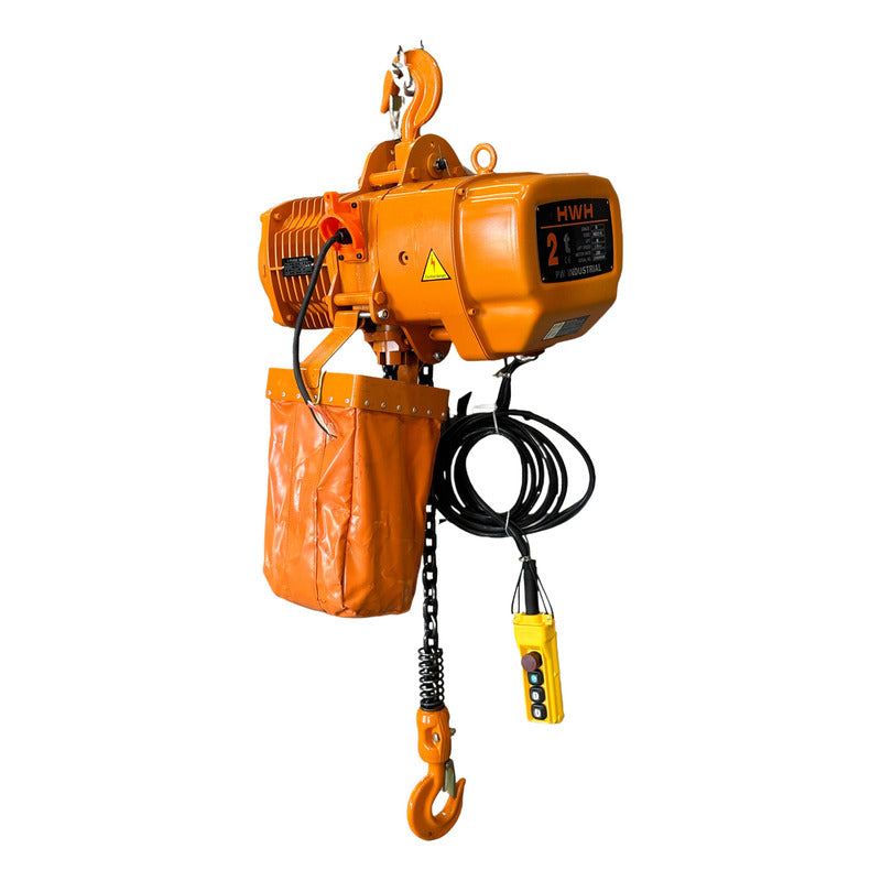 Polipasto Electrico De Cadena Con Gancho 2t/6m 220/440v 3f