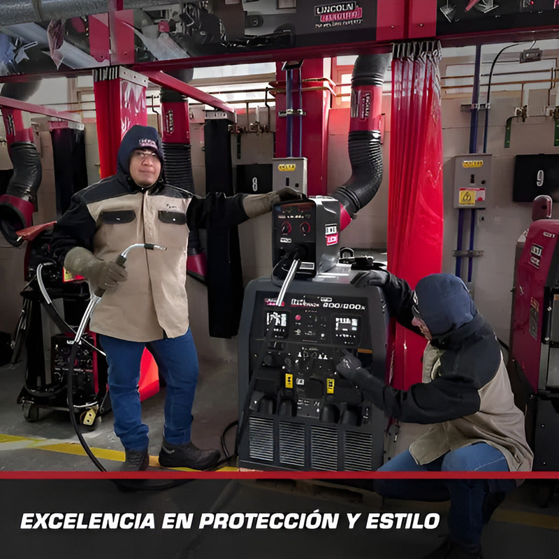 Capucha Soldador Mezclilla Lincoln Electric Azul Oscuro Grande