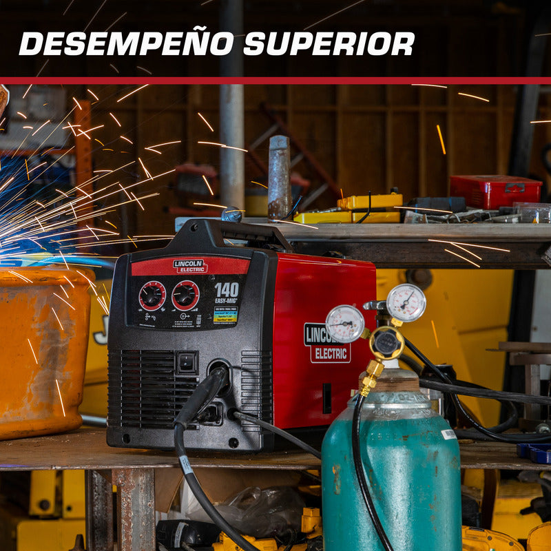 Soldadora Easy Mig 140 Ready Pack Lincoln Electric Rf58166