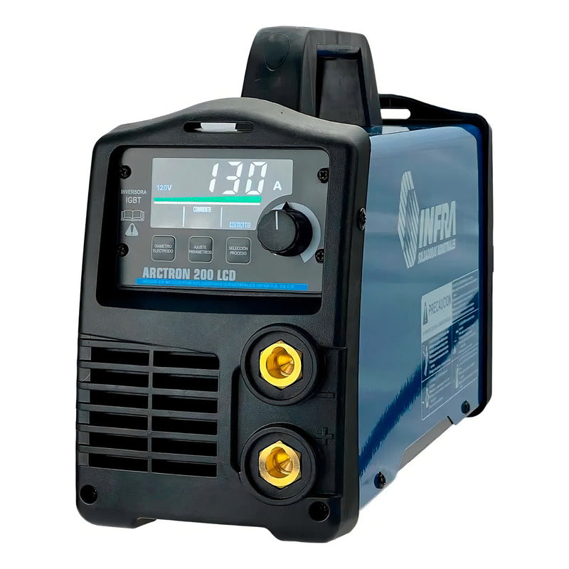 Soldadora Inversora Infra Arctron 200 Lcd 30-200amp Azul Pro Weld Industrial