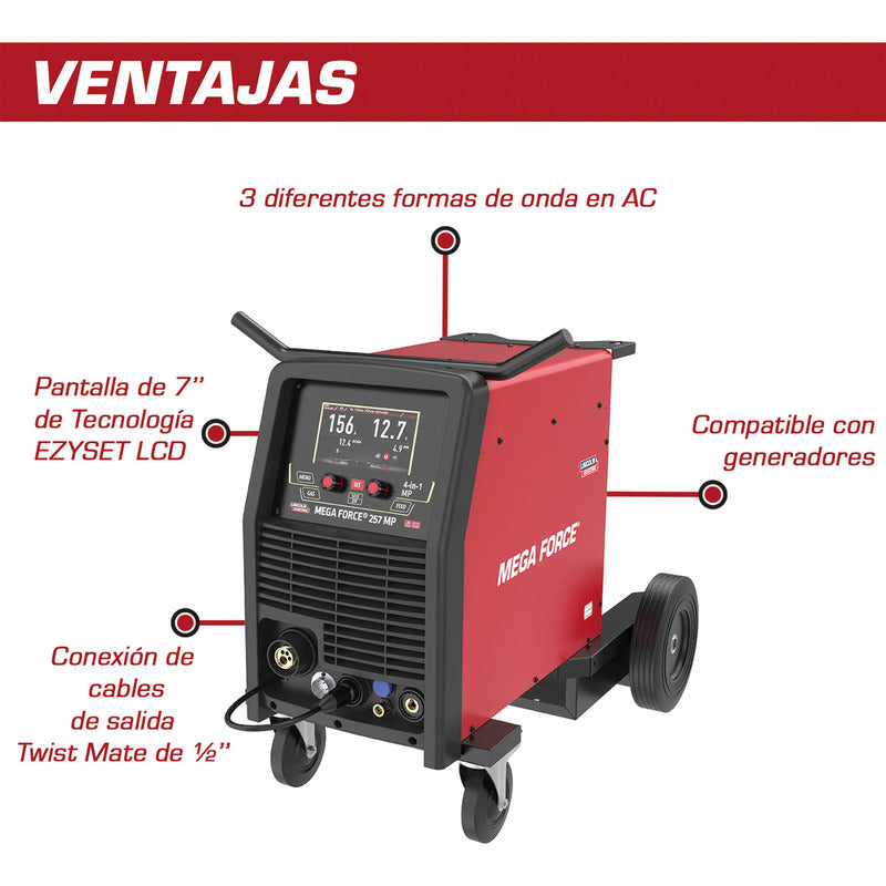 Maquina Para Soldar Multiprocesos Mega Force 257 Mp 220v