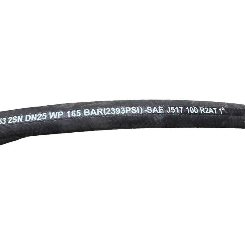 Manguera Hidraulica De 1 R2at 2,400 Psi 5 Metros Rlc Negro Pro Weld Industrial