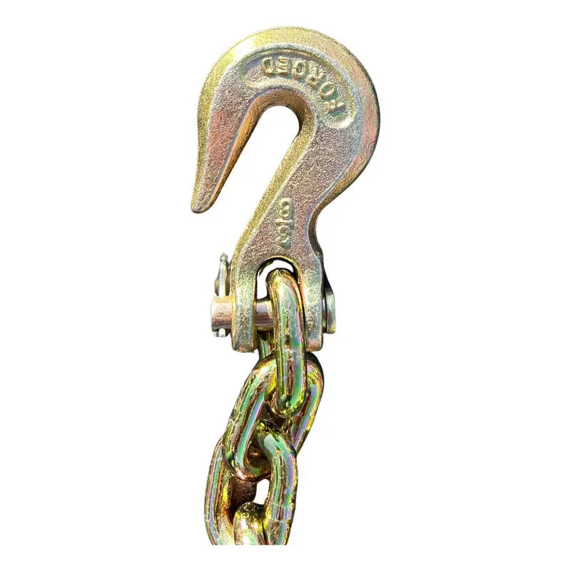 Cadena Con Ganchos 3/8 X 20 Pies Grado 80 Amarillo PW INDUSTRIAL