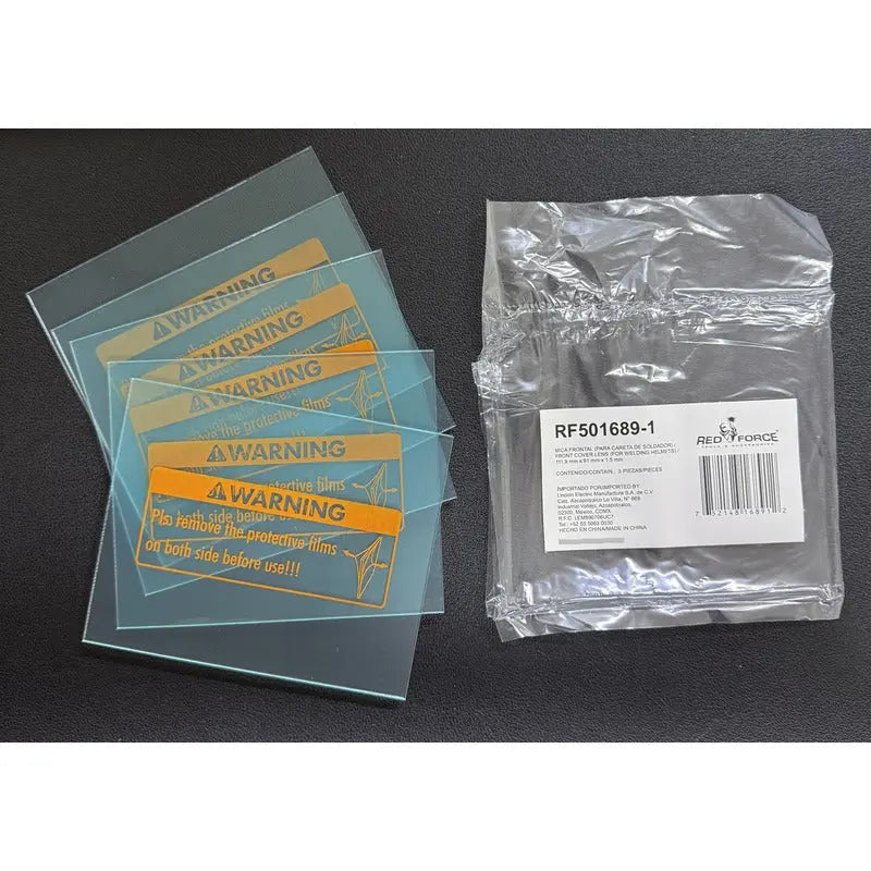 Mica Frontal Para Careta Red Force Rf501689 Paq.con 5 Piezas Transparente Pro Weld Industrial