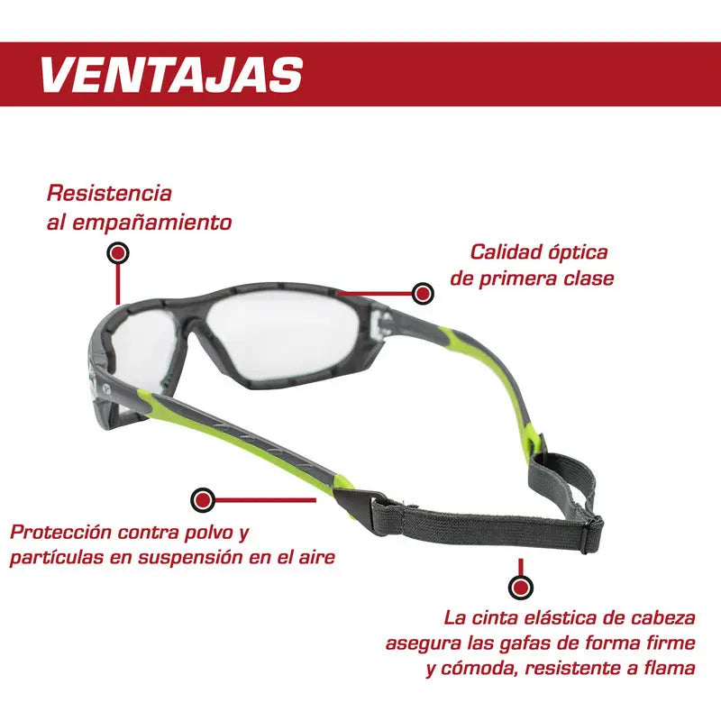 Lentes De Seguridad Comfort Marca Red Force Rf504283 Gris Pro Weld Industrial