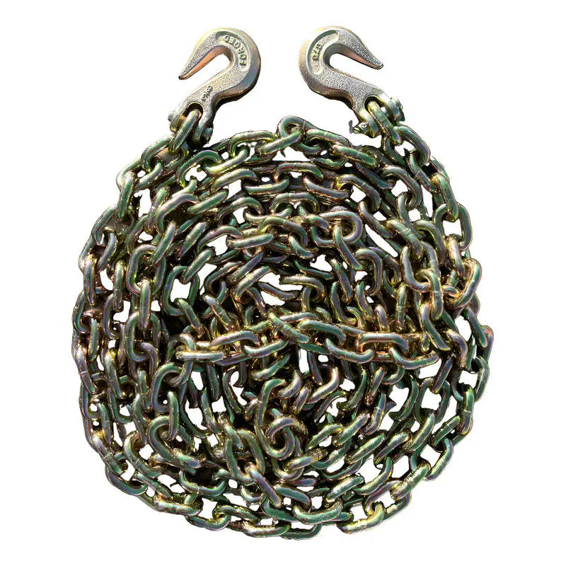Cadena Con Ganchos 3/8 X 20 Pies Grado 80 Amarillo PW INDUSTRIAL