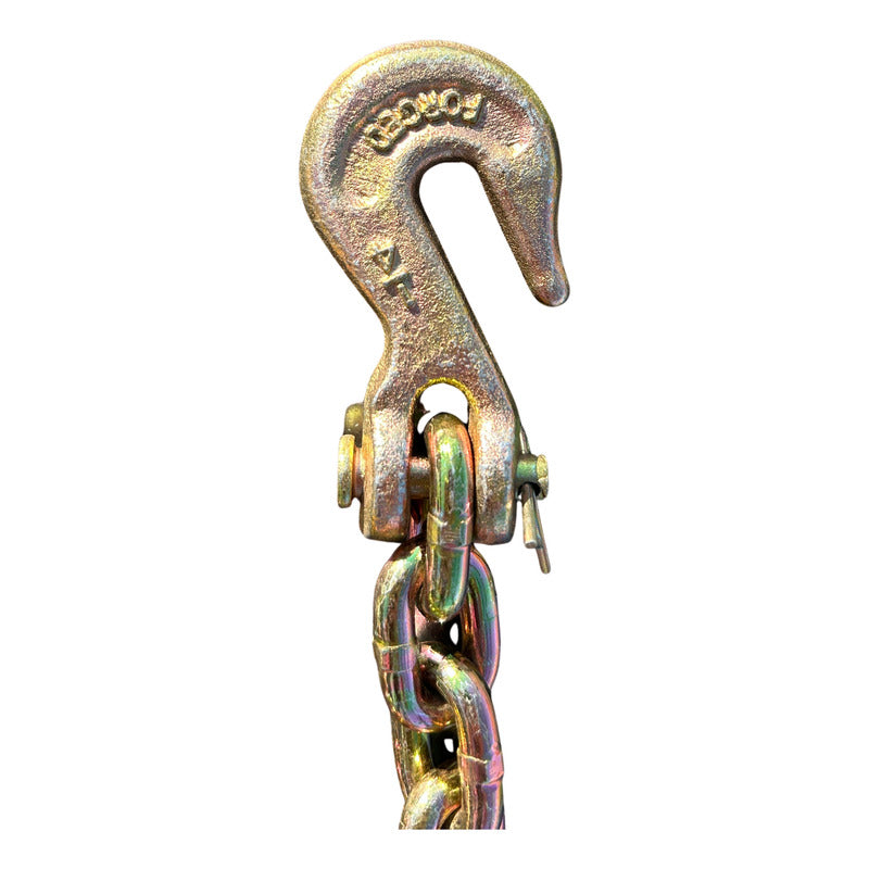 Cadena Con Ganchos 1/4 X 16 Pies Grado 80 Pro Weld Industrial