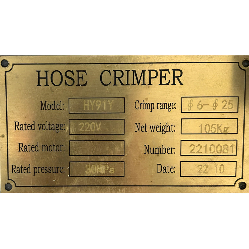 Crimpadora Para Mangueras Hidraulicas De 1/4 - 1 4sh 220v