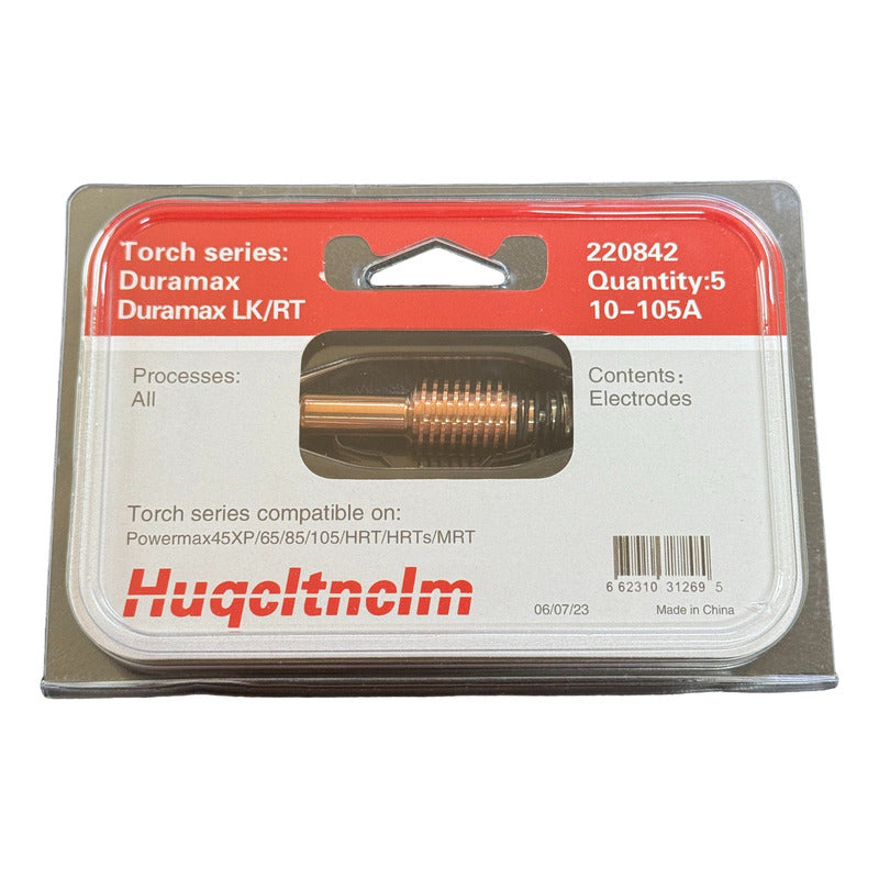 5 Electrodos Para Hypertherm 220842 Power Max 65, 85, 105 Pro Weld Industrial