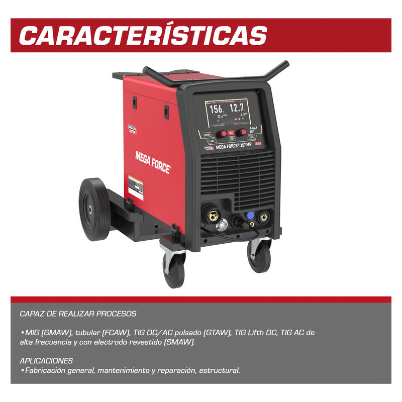 Maquina Para Soldar Multiprocesos Mega Force 257 Mp 220v