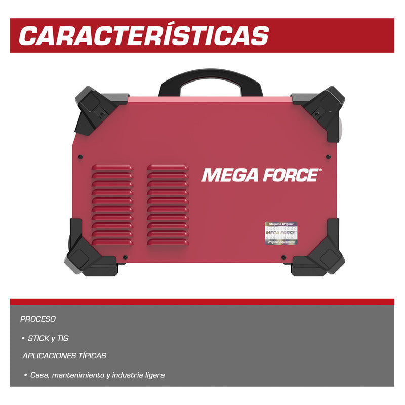 Soldadora Mega Force Inverter 330 Hd LINCOLN ELECTRIC