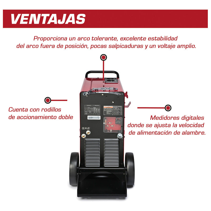 Maquina Para Soldar Power Mig 256 De Lincoln Electric Rojo