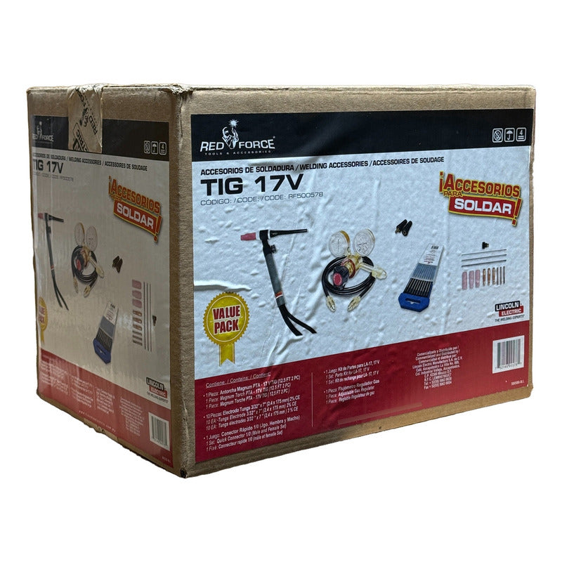 Paquete Kit De Accesorios Tig 17v Lincoln Electri (rf500578) Azul Pro Weld Industrial