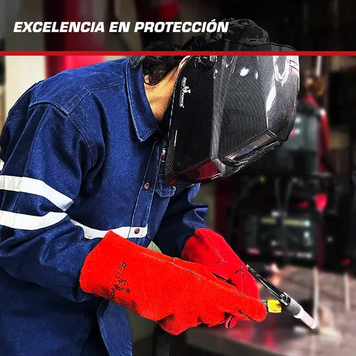 Camisola Para Soldador Mezclilla Reflejante 100% Algodon Azul