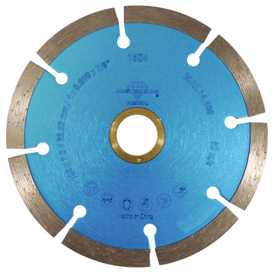 Disco de diamante de 100 x 2 x 22.2 mm para corte de materiales de construcci¢n AUSTROMEX