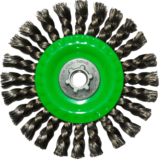 Cepillo circular trenzado de 150 x 0.508 x MR mm para limpieza de superficies met licas y remoci¢n de soldadura, pintura, corrosi¢n, fundici¢n y cualquier adherencia Pro Weld Industrial