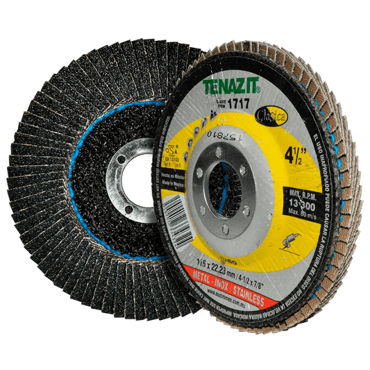 Disco laminado, especificaci¢n TZA - 60, grano zirconio, de 115 x 22.23 mm AUSTROMEX