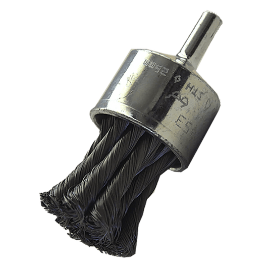 Cepillo trenzado con v stago de 28 x 0.508 x 6.4 mm para limpieza de superficies met licas y remoci¢n de soldadura, ¢xido, pintura, barniz, pl stico y cualquier imperfecci¢n Pro Weld Industrial