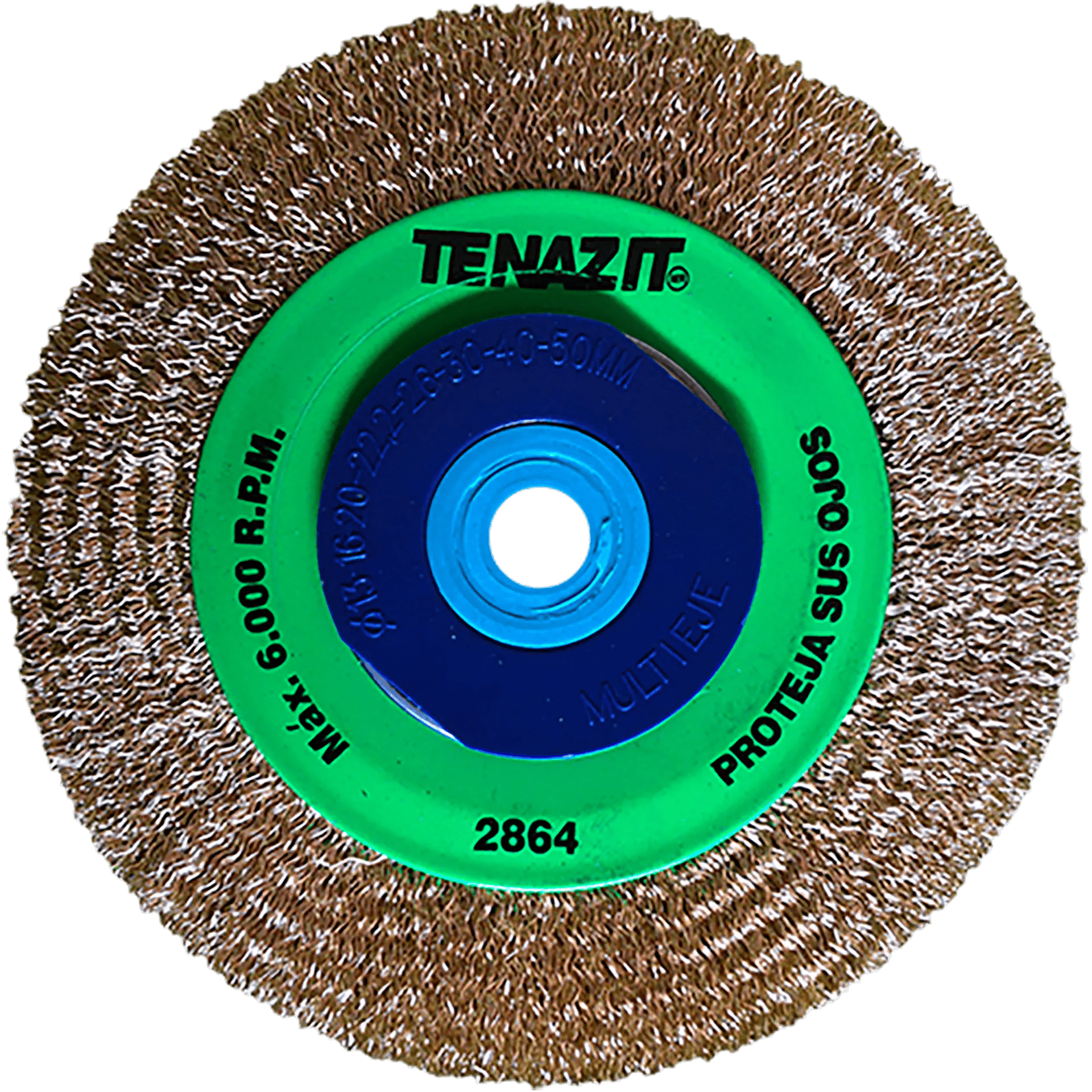 Cepillo circular ondulado de 150 x 0.30 x ME mm para limpieza de superficies met licas y remoci¢n de soldadura, pintura, corrosi¢n, fundici¢n y cualquier adherencia Pro Weld Industrial