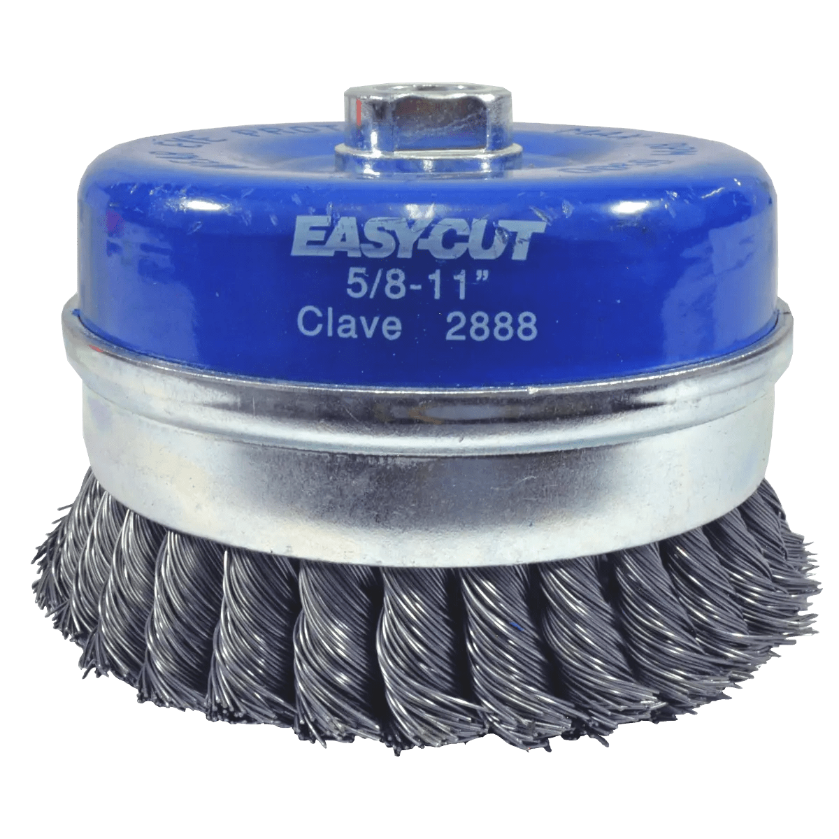 Cepillo tipo copa trenzado de 120 x 0.50 x 15.9-11 mm para limpieza de metales y eliminaci¢n de soldadura, pintura, ¢xido, corrosi¢n, fundici¢n y cualquier adherencia Pro Weld Industrial