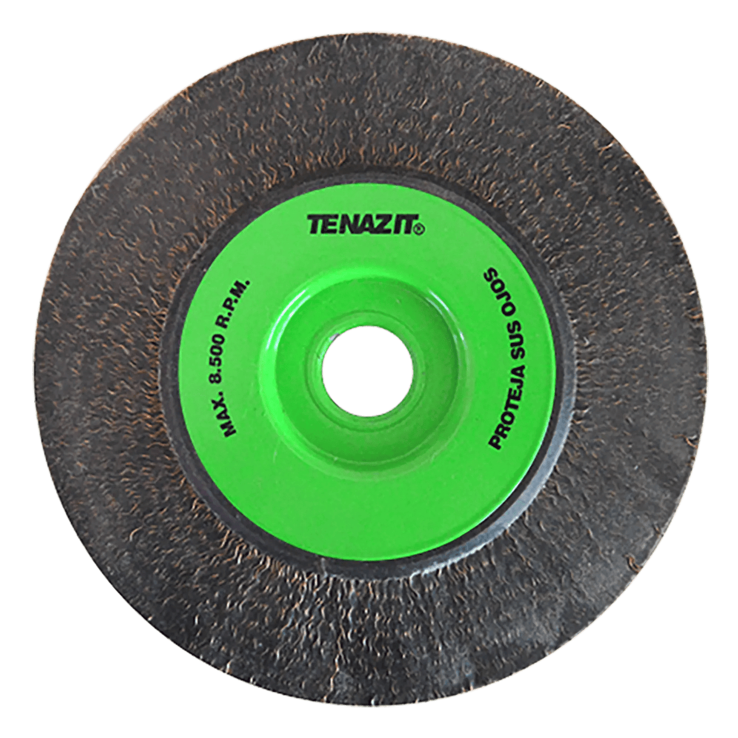 Cepillo circular ondulado encapsulado de 115 x 0.30 x 22.23 mm para limpieza pesada de superficies met licas y remoci¢n de soldadura, pintura, corrosi¢n en juntas y cuerdas de tuber¡a industrial Pro Weld Industrial