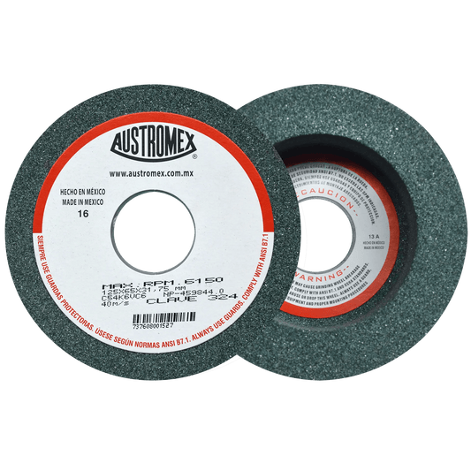 Copa Abrasiva para afilar barrenas, brocas y buriles de 125 x 65 x 31.75 mm Pro Weld Industrial