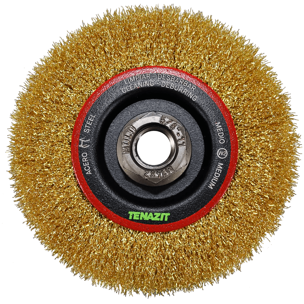 Cepillo circular ondulado de 115 x 0.30 x MR mm para limpieza de superficies met licas y remoci¢n de soldadura, pintura, corrosi¢n, fundici¢n y cualquier adherencia Pro Weld Industrial