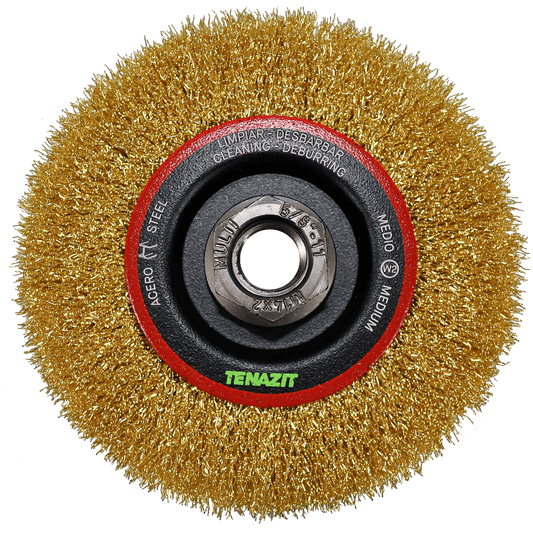 Cepillo circular ondulado de 115 x 0.30 x MR mm para limpieza de superficies met licas y remoci¢n de soldadura, pintura, corrosi¢n, fundici¢n y cualquier adherencia Pro Weld Industrial