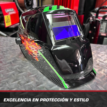 Careta Electrónica Lincoln Electric Red Force Mr Nitro Color Pro Weld Industrial
