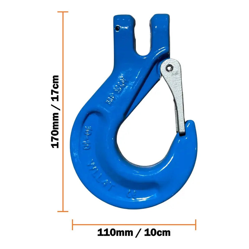 Kit De 2 Ganchos Azules Para Cadena 3/8 Grado 100 Pro Weld Industrial