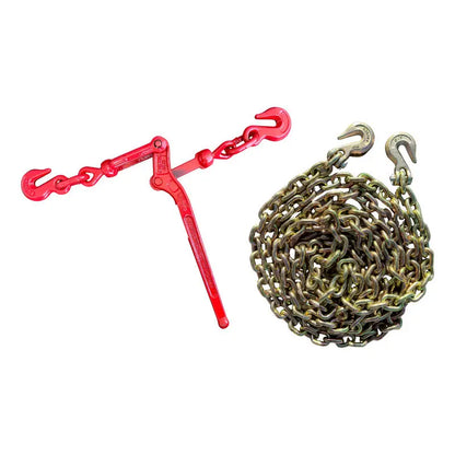 Kit De Cadena 5/16 X 20 Grado 80 Con Tensor De Palanca 5/16 Rojo PW INDUSTRIAL