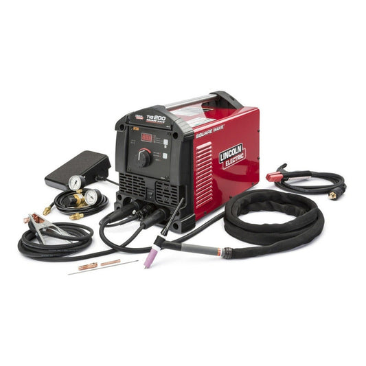 Soldadora Lincoln Electric Square Wave Tig 200 Color Rojo Pro Weld Industrial