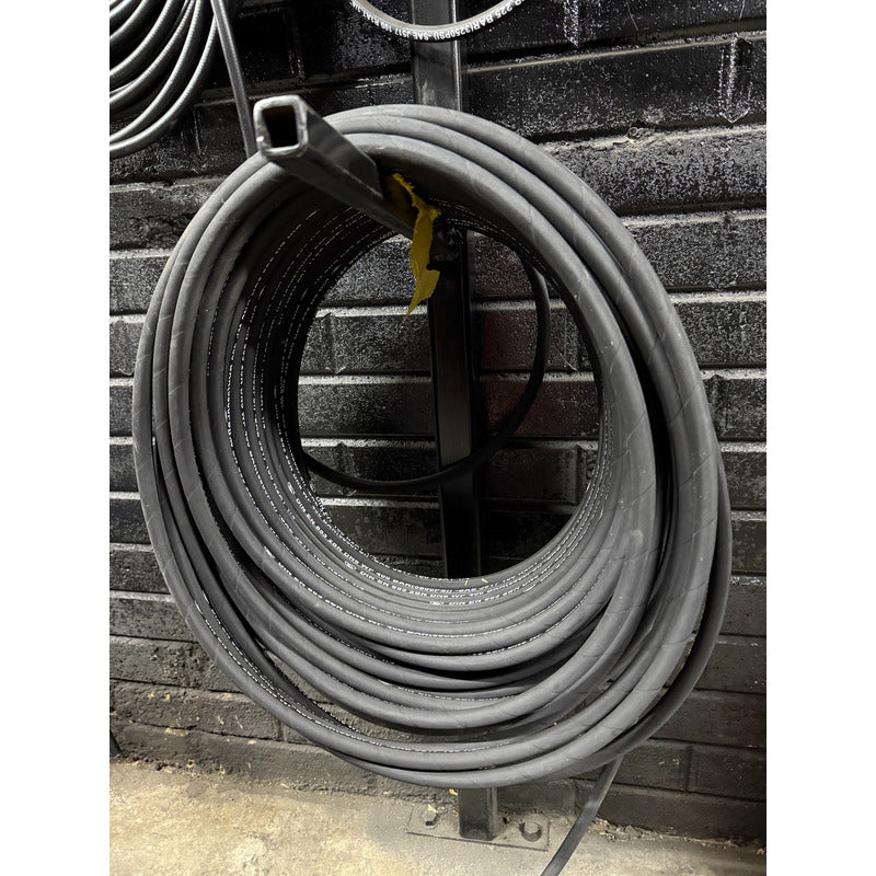 Manguera Hidraulica De 1/4  5,800 Psi Rlc 20 Metros Negro Pro Weld Industrial