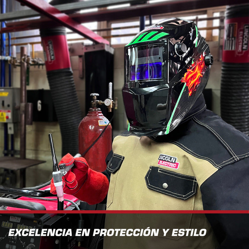 Careta Electrónica Lincoln Electric Red Force Mr Nitro Color Pro Weld Industrial