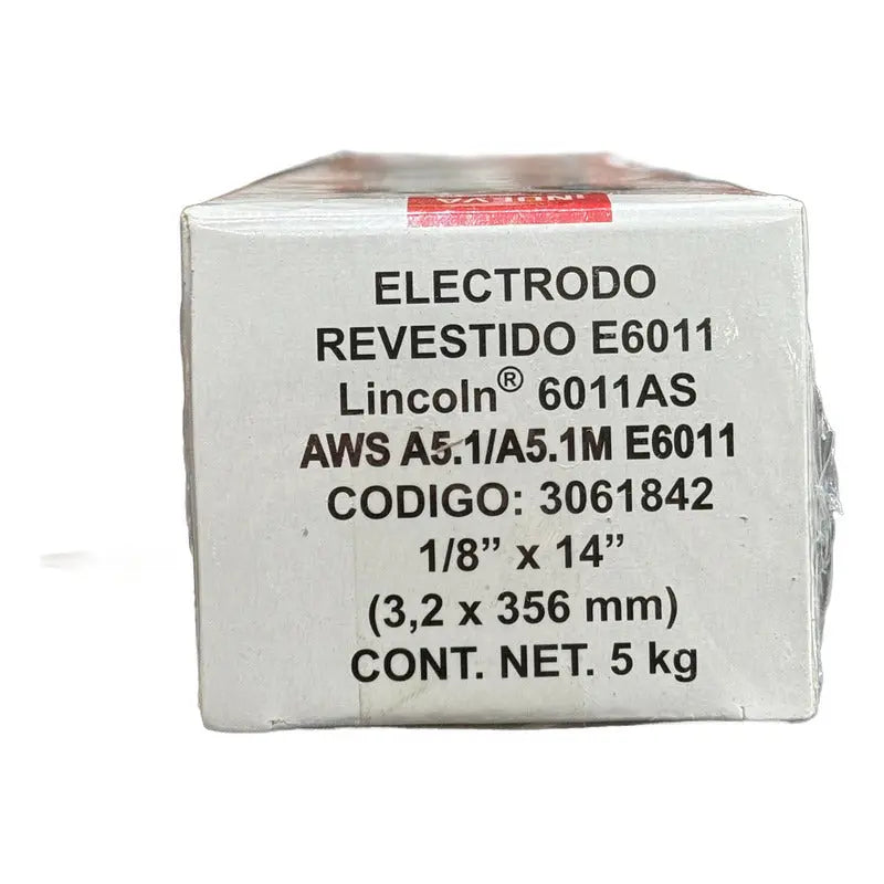 Electrodo Revestido 6011 - 1/8 X 14  Lincoln Electric 5 Kg LINCOLN ELECTRIC