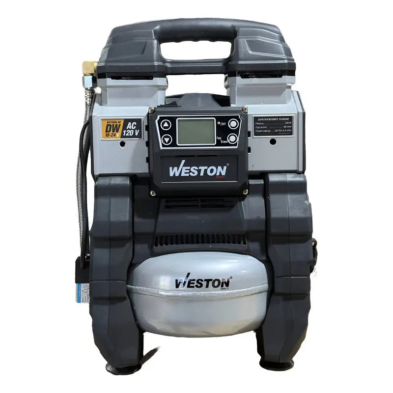 Compresor De Aire Inalambrico Sin Carbones Ac 120v Weston Gris Weston
