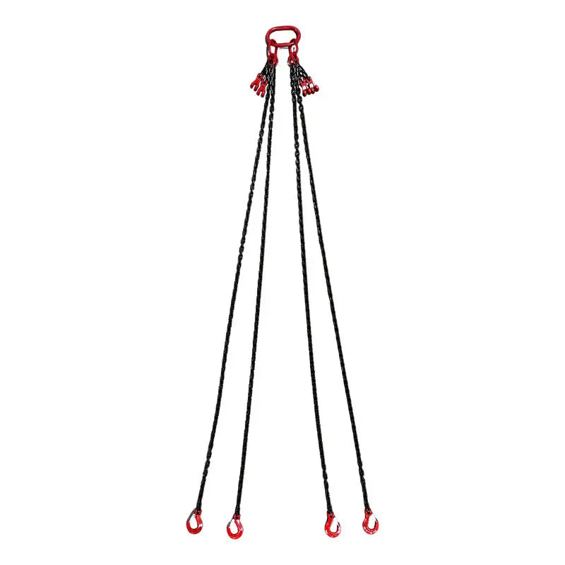 Cadena 1/4 X 8 Pies Cuatro Ramales Con Funcion De Recorte Negro Pro Weld Industrial