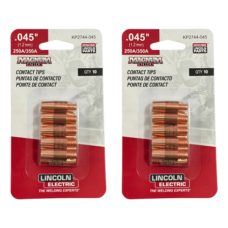 Puntas De Contacto .045 Lincoln Electric (kp2744-045) 20 Pz Pro Weld Industrial