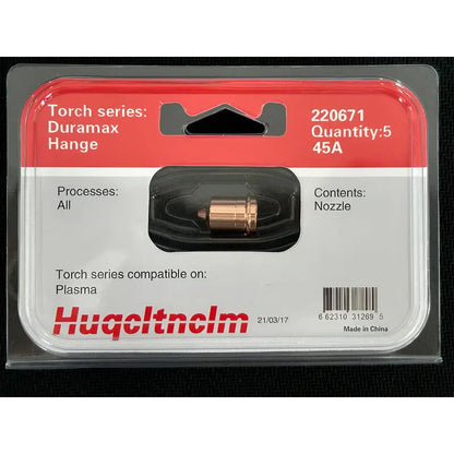 5 Boquillas Para Plasma Hypertherm 220671 De 45 Amps RLC