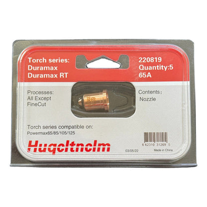 5 Nozzles Para Hypertherm 220819 Power Max 65, 85, 105 Pro Weld Industrial
