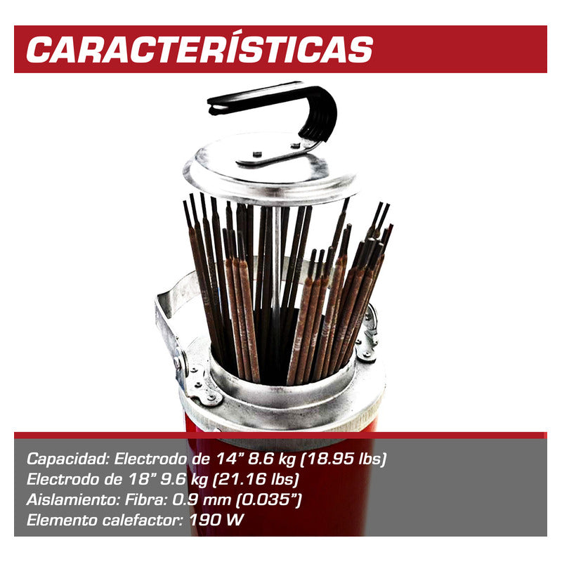 Horno Para Electrodo Red Force Rf57333 10kg, 110v Rojo LINCOLN ELECTRIC
