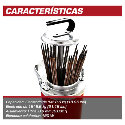 Horno Para Electrodo Red Force Rf57333 10kg, 110v Rojo LINCOLN ELECTRIC