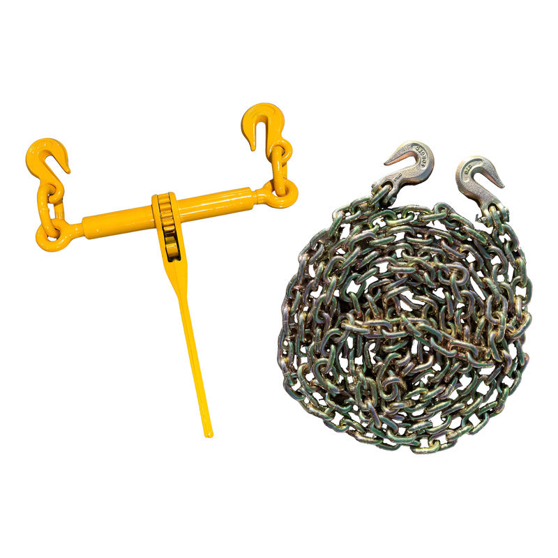 Kit De Cadena 3/8 X 20 Grado 80 Con Tensor Matraca 3/8 Amarillo PW INDUSTRIAL