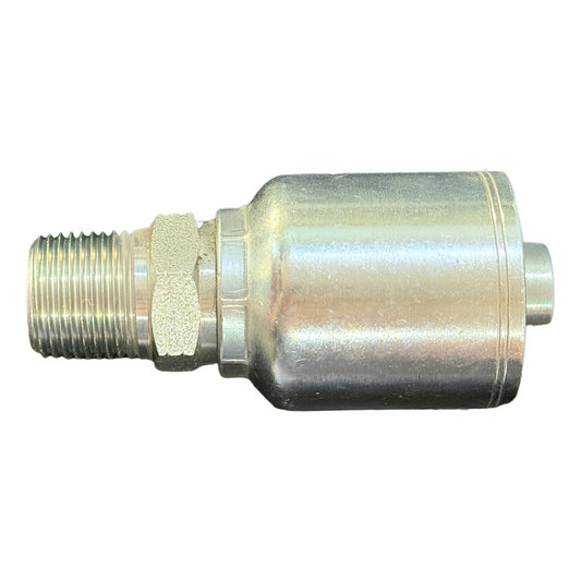 Conector Para Manguera Hidraulica 1/2 Npt X 1/2 Mang. 6 Piez Niquelado RLC