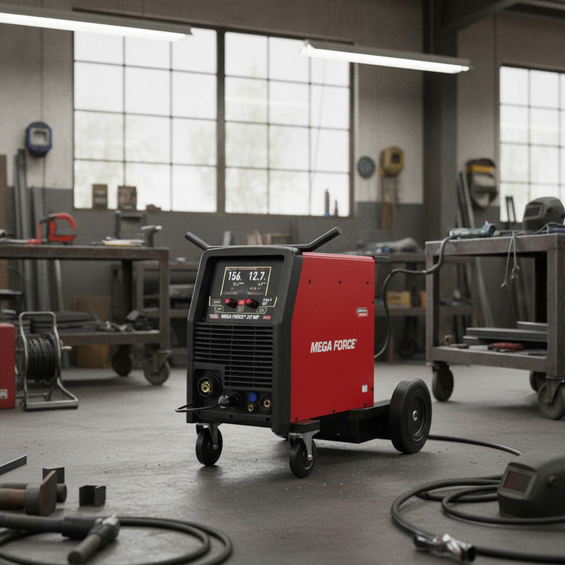 Maquina Para Soldar Multiprocesos Mega Force 257 Mp 220v Rojo