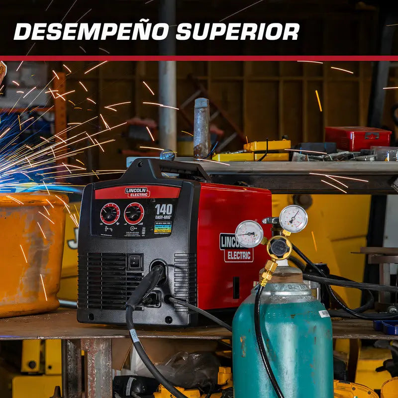 Soldadora Lincoln Electric Easy Mig 140 60hz Rojo Pro Weld Industrial