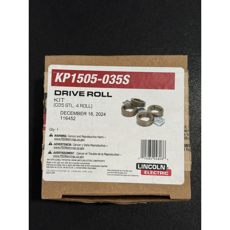 Kit De 4 Rodillos Microalambre Lincoln .035 (kp1505-035s) Gris Pro Weld Industrial