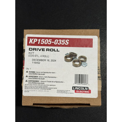 Kit De 4 Rodillos Microalambre Lincoln .035 (kp1505-035s) Gris Pro Weld Industrial