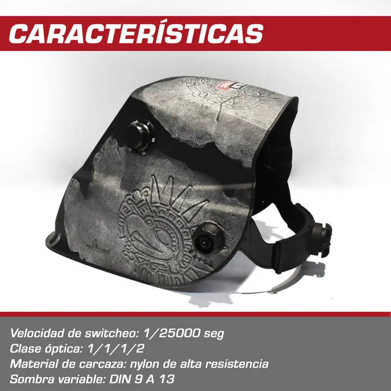 Careta Electrónica Lincoln Electric Red Force Aztek Color Ne Negro LINCOLN ELECTRIC