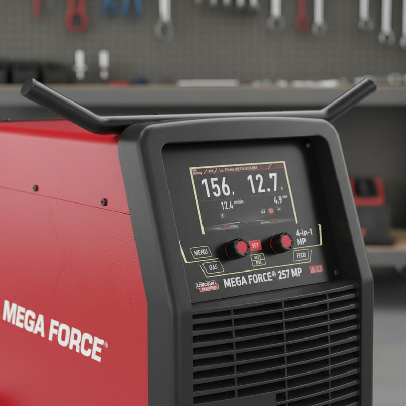 Maquina Para Soldar Multiprocesos Mega Force 257 Mp 220v Rojo